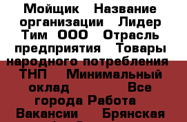 Мойщик › Название организации ­ Лидер Тим, ООО › Отрасль предприятия ­ Товары народного потребления (ТНП) › Минимальный оклад ­ 13 200 - Все города Работа » Вакансии   . Брянская обл.,Сельцо г.